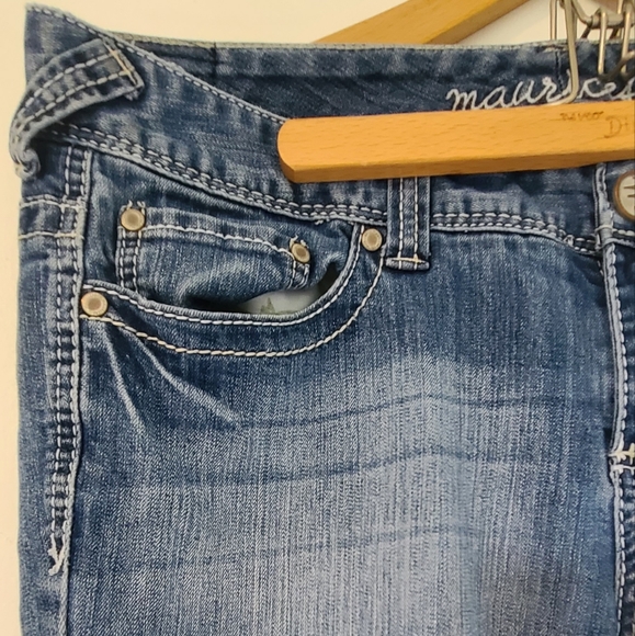 Maurices size 14 long Straight leg distressed jeans - Picture 5 of 11